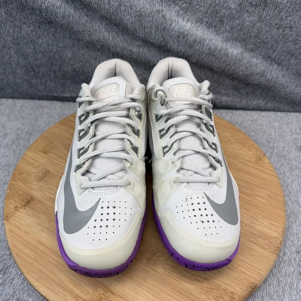 Nike Lunar Ballistec Shoes Womens Size 7.5 White Tennis Sneakers 705291-001